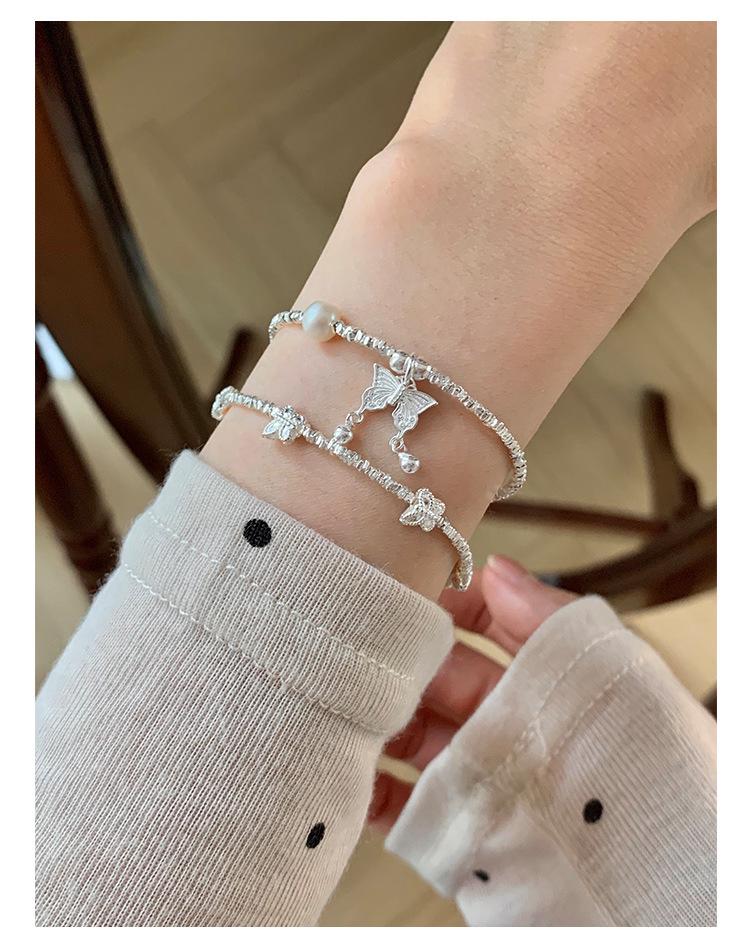 Chic Silver Butterfly Bracelet for Women - Stylish, Unique, and Trendy Hand Jewelry