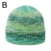 1Pc Ski Caps Thicken Knitted Hat Winter Hip Hop Slouchy Women/Men Soft Harajuku Style Outdoor Tie Dye Color