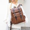 Large Capacity Men's Backpack Multi-Function PU Backpack Travel Computer Bag Women Backpack