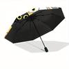 1pc Cute CatsAutomatic Open/close, All-Season Portable Folding Umbrella for Friends, Travel, Everyday, Events - Compact Parasol, Outdoor Acc