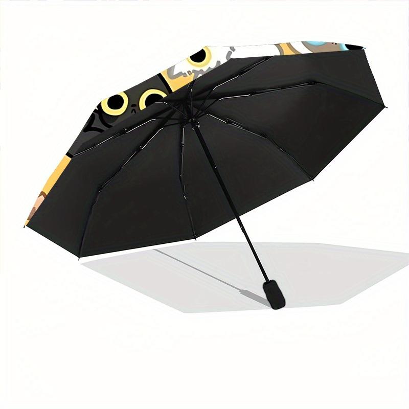 1pc Cute CatsAutomatic Open/close, All-Season Portable Folding Umbrella for Friends, Travel, Everyday, Events - Compact Parasol, Outdoor Acc