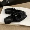 2025 Summer Cover Toe Women Muels Slippers Shoes Fashion Shallow Butterfly-knot Street Style Thick Heel Slides Shoes