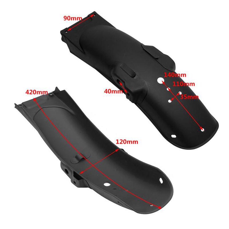 1Set Motorcycle Chrome Metal Front and Rear Fender Retro Mudguard Cover Metal Protector for Honda CG125 CG 125 125cc