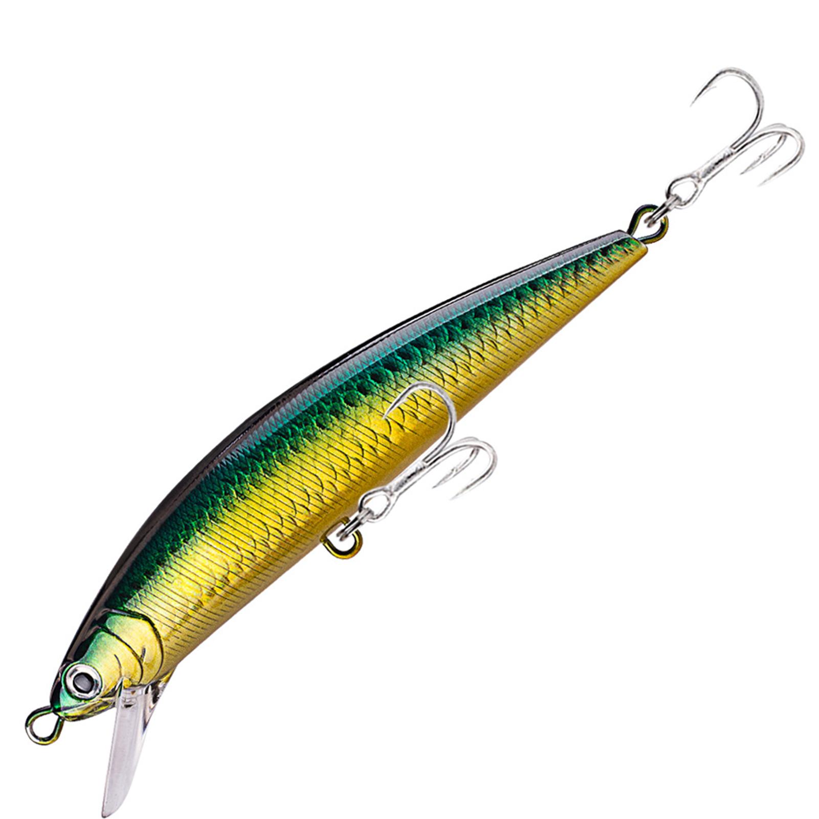 

Рыболовные поддельные приманки с 2 тройными крючками Бионическая рыболовная приманка Тонущая искусственная имитация приманки Type 1