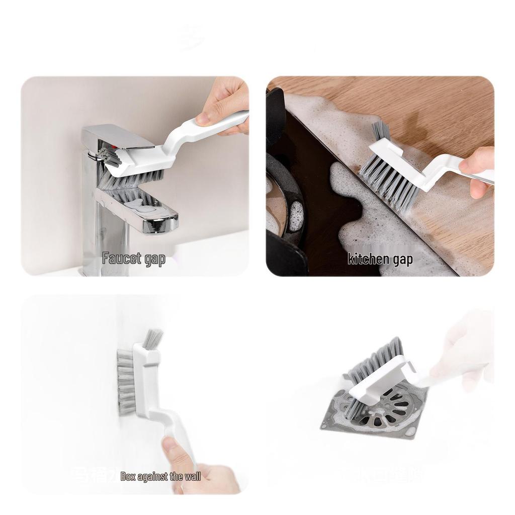 Multi-Functional Rotating Tile & Gap Cleaning Brush for Bathrooms