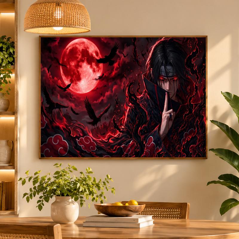 5D Diamond Painting Itachi Uchiha DIY Full Drill Diamond Art Kit Home Decoration