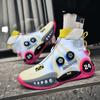 Zipper combat basketball shoes for men anti-slip cushioning 2025 new carbon plate technology high top youth sports shoes for men