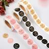 500PCS Round Labels Kraft Paper Thank You Sticker Dragees Candy Bag Flower Gift Box Cake Boxes and Packaging Wedding Stickers