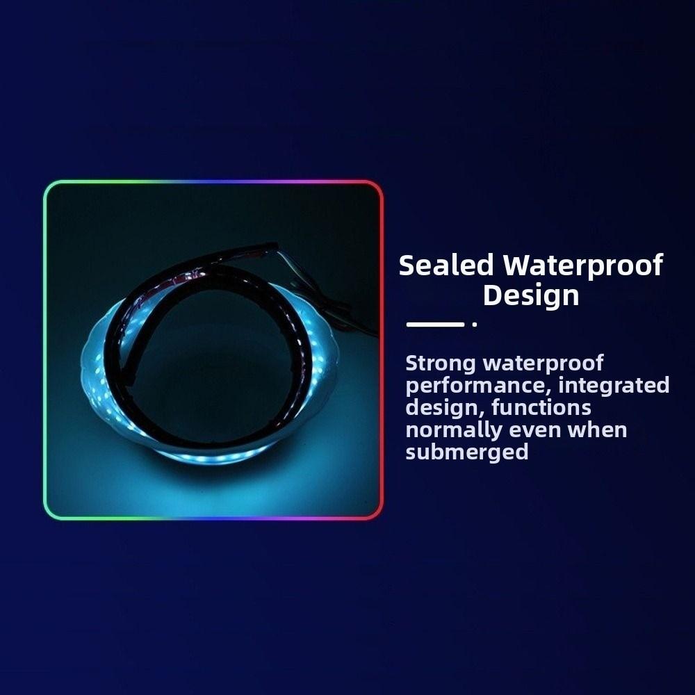 RGB Color Changing Brake Light Strip Waterproof Sealed Rear Light Bar  For Pickup Trucks