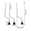 3Pcs Drum Support Leg Drum Part Drum Fitting Leg Set Metal Drum Legs Set Secure Drum Positioning Drum Leg Replacements
