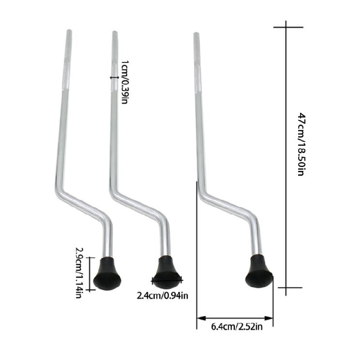 3Pcs Drum Support Leg Drum Part Drum Fitting Leg Set Metal Drum Legs Set Secure Drum Positioning Drum Leg Replacements