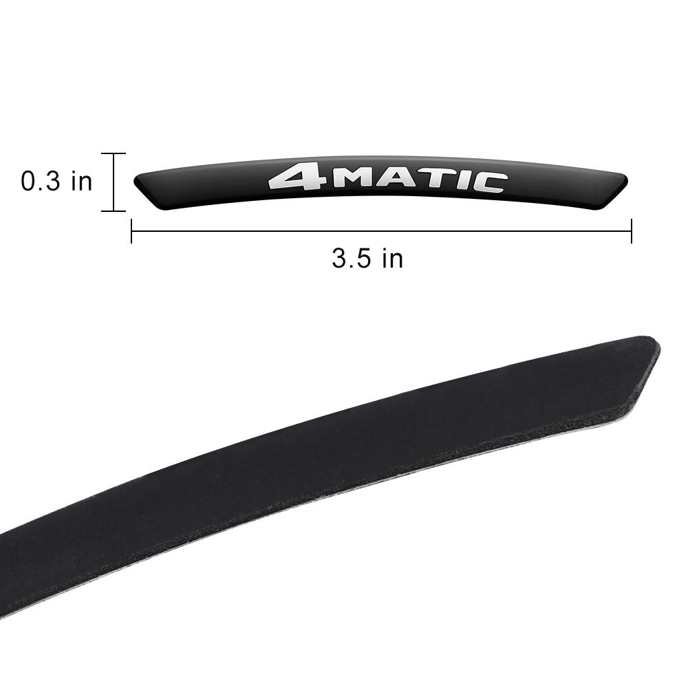 For AMG Wheel Eyebrow Sticker 4 Uds Brabus Cube Sticker AMG Tire Embellishment for Mercedes Benz Brabus 4MATIC W212 W205 W463 A/B/C/E/S/G