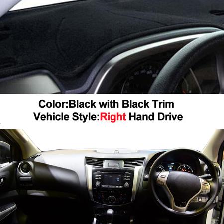 

Car Dashboard Cover Dashmat Carpet Dash Mat 2 Layers For Nissan NP300 Navara Renault Alaskan D23 2014 2015 2016 2017 2018 2019