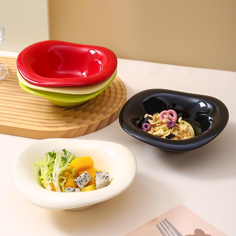 Ceramic Cream Style Salad and Dessert Bowl – Ideal for Afternoon Tea and Cafe Tableware.