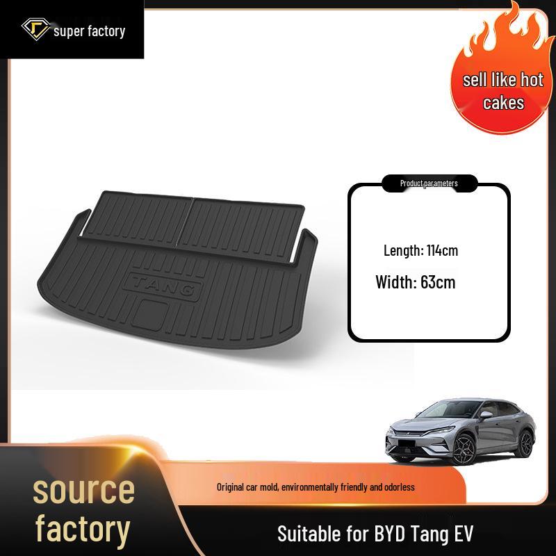 BYD Tang Car Trunk Mat & Backrest Pad: Waterproof, Wear-Resistant for Tang L, DMI, EV, DM Models