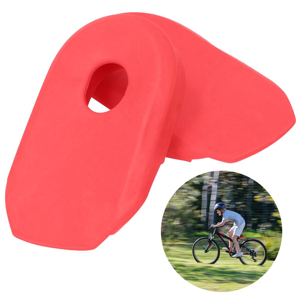 2pcs Silicone Mountain Bike Crank Cover Road Folding Crankset Protective Case