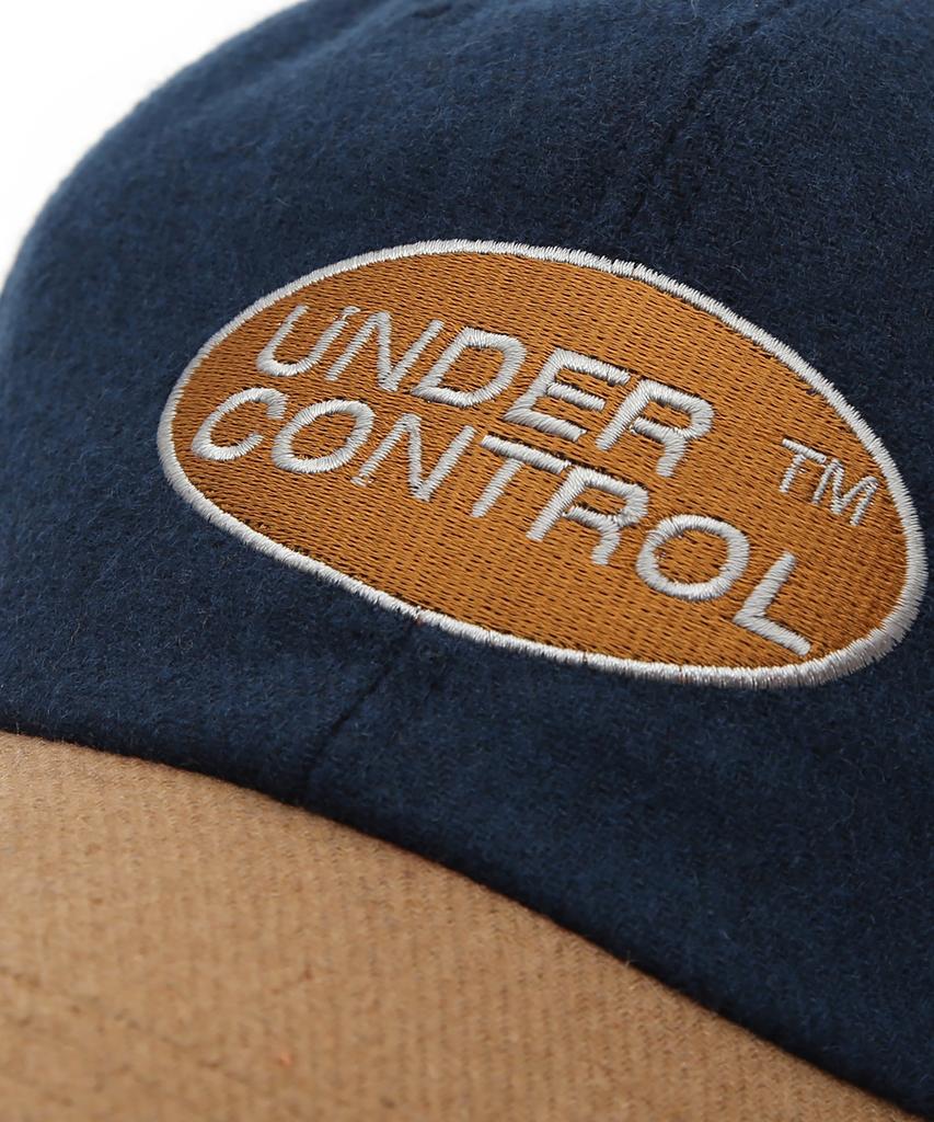 Eondeokeonteulol Autumn/Winter Flannel Color Block Soft Top Unisex Ball Cap Baseball Cap Circle Tm / Authentic Bb / Blue Flannel