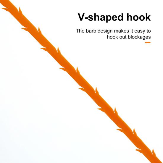 10Pcs Toilet Dredger Unblocker Tool Easy Operation Multi-Purpose Hair Removal Hook Clog Remover Drain Cleaner Tool
