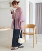 Sheer Band Collar Shirt Colors DCZ1041204A0001 Free Size Violet [Discoat] [Discoat] [Revival] (Web-Exclusive Available)
