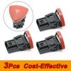 3Pcs 8200442724 Emergency Hazard Warning Light Switch Button For Renault Master Laguna Trafic Escape Opel Vauxhall Movano