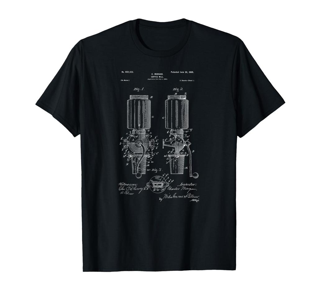 Vintage Patent Print 1900s Coffee Grinder Coffee Lover T-Shirt