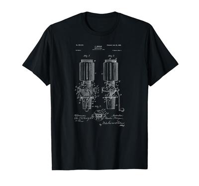 Vintage Patentdruck 1900er Kaffeemühle Kaffeeliebhaber T-Shirt