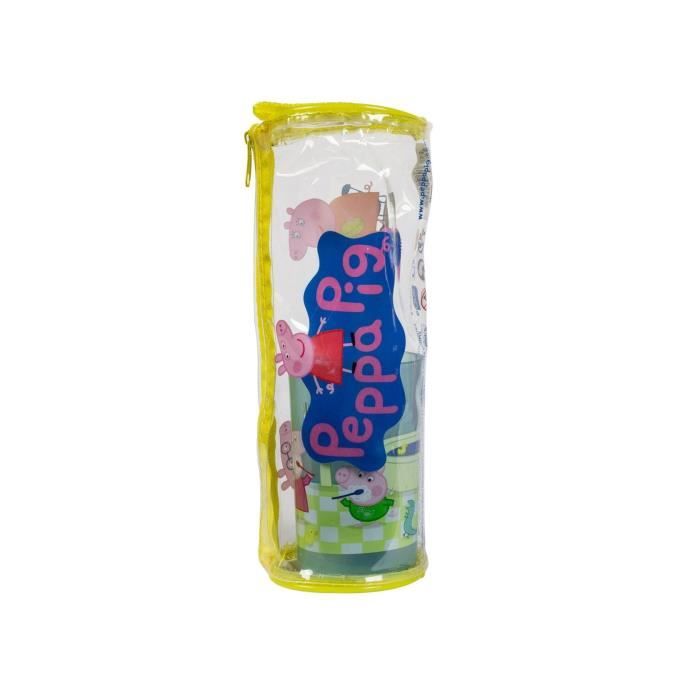 Trousse + Broisse à dents + Gobelet - Kit Enfant - Peppa Pig