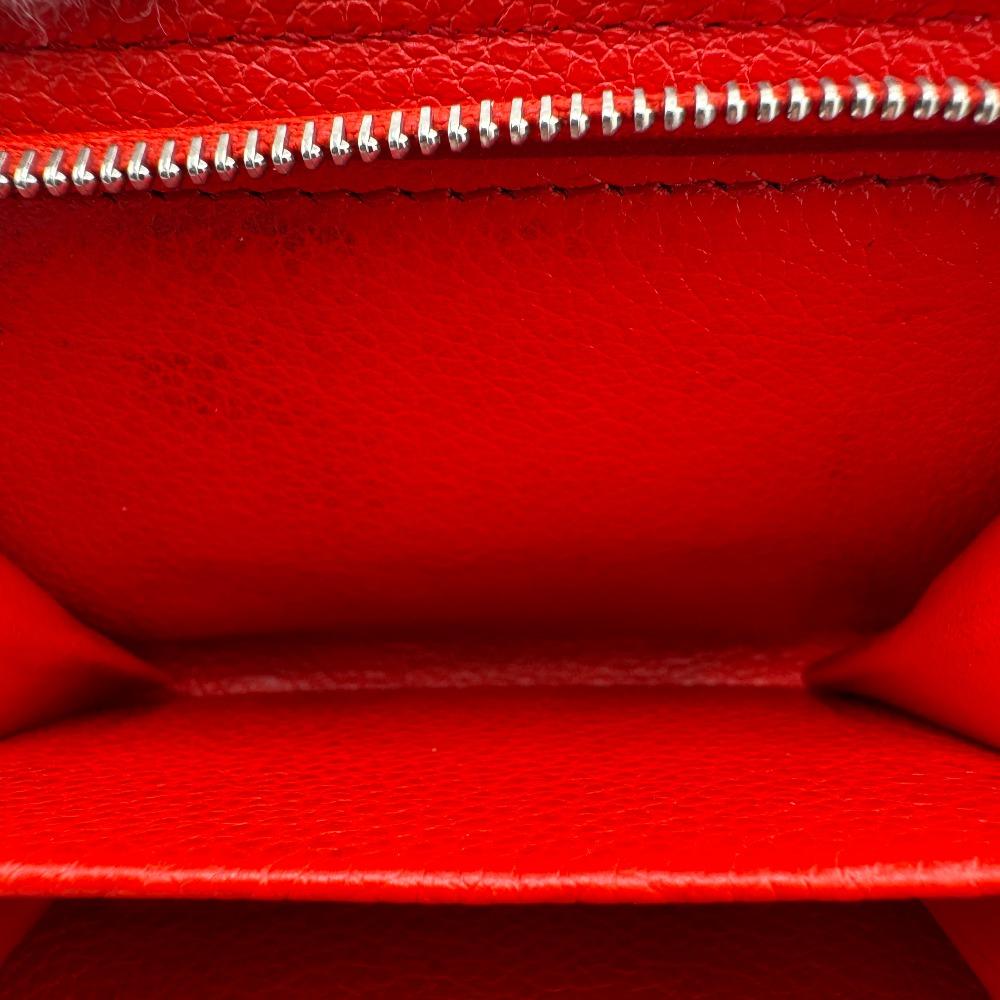 Louis Vuitton M82103 Yayoi Kusama Collaboration Dot Pattern Monogram Ann Platt Leather LVxYK Portefeuille Claire Bifold Wallet Red Leather Women Used