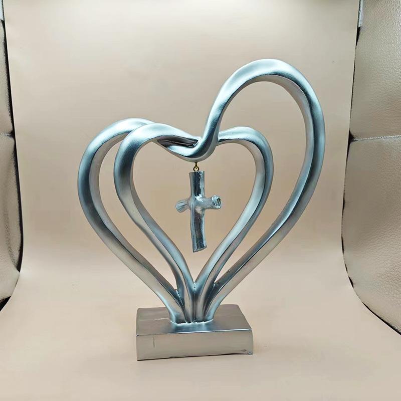 Love Desktop Ornaments Modern and Simple Office Desk Decorations Resin Handicrafts Ornaments Valentine's Day Gifts