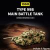 Military Army 99B Main Heavy Tank Battle MBT Soldier DIY MOC Model Building Blocks Bricks Set For Children Boys Gifts