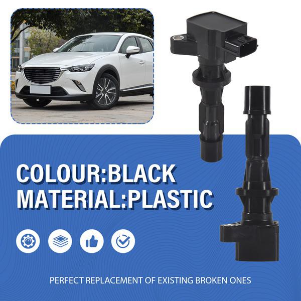 Ignition Coil: Compatible with Mazda 3, 6 GH8, MX-5, CX-7 - Set of 4 (L3G218100A, 6M8G12A366)