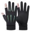 Sunscreen Gloves Driving Fishing Leaking Two Fingers Ice Silk Anti-slip Gloves Breathable Fitness Cycling Express Quick Dry Gloves