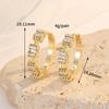 Mini Small Huggie Ear Bone Clip Ear Cuff Korean Fashion Gold Plated Triple Earring Set for Women for Gift