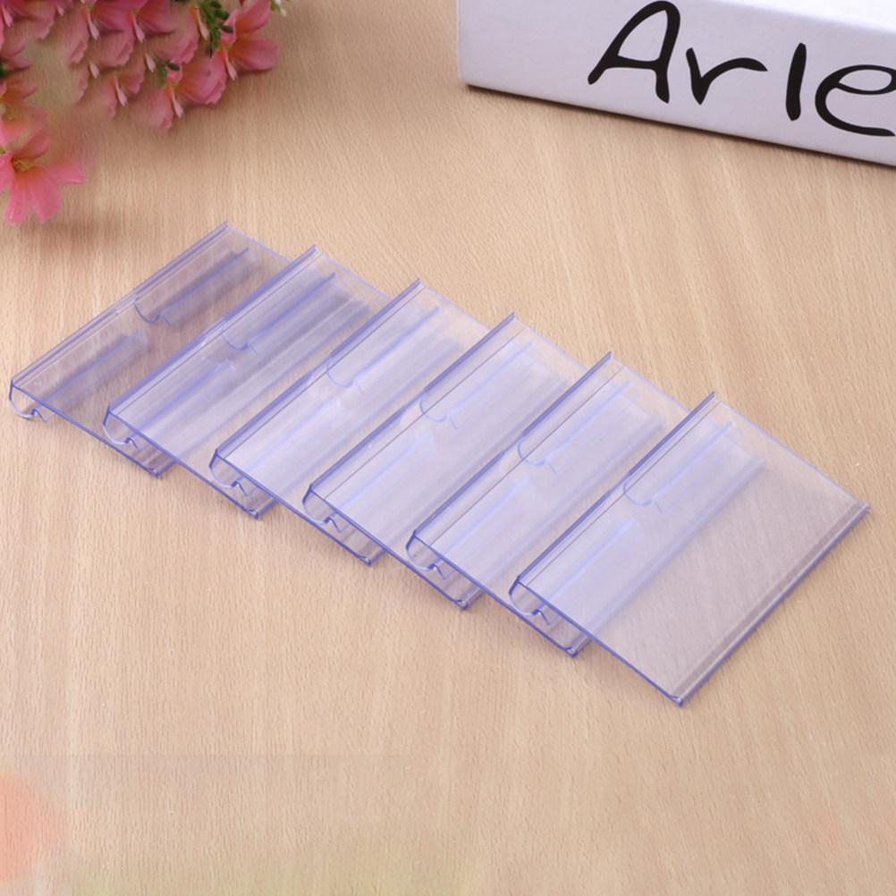 100Pcs Price Tags Transparent Plastic Strong Clear Label for Supermarkets Shops Retail Stores Plastic Price Tag