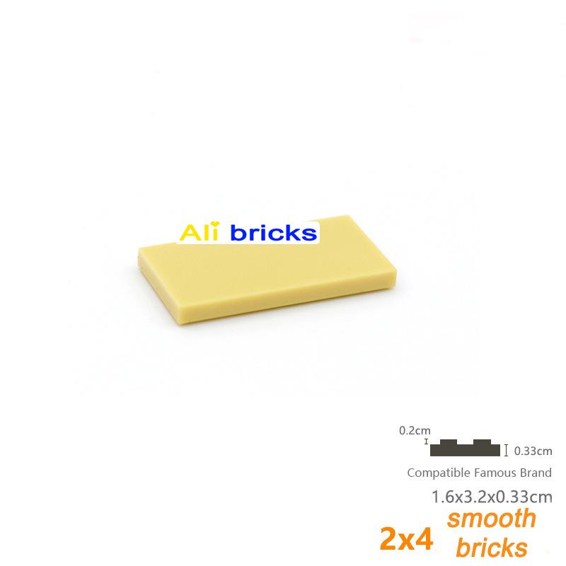 20pcs DIY Building Blocks Figures Bricks Smooth 2x4 Educational Creative Size Compatible With 87079 Plastic Toys for Children