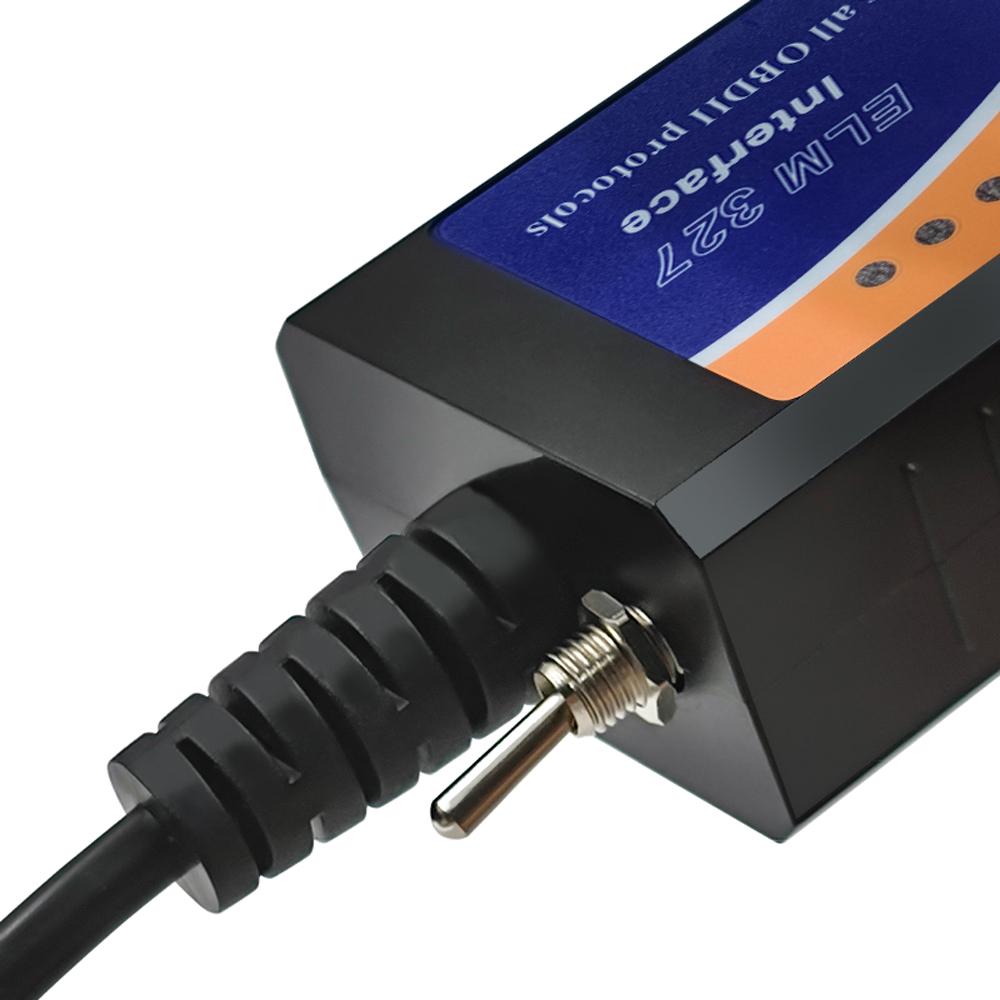 100% Chip PIC18F25K80 Skaner diagnostyczny USB ELM327 V1.5 OBD2 ELM 327 V1.5/1.5 USB Switch CA/MS CAN Dla Forscan Czytnik kodów OBDII