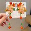 Children's Traditional Hanfu Headdress Hair Clips with Tassels - Handmade Pair for Girls