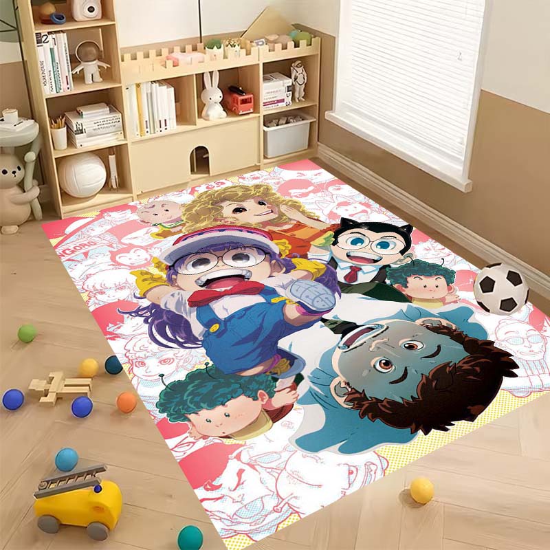 New Cartoon Dr S-Slump Arale Bathroom Rug, Soft Bedroom Floor, Home Laundry Room, Non-Slip Welcome MatCustomizable