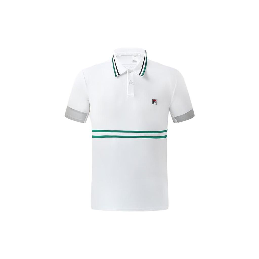 New FILA Polo Shirts Men's Jade White A11M313102F