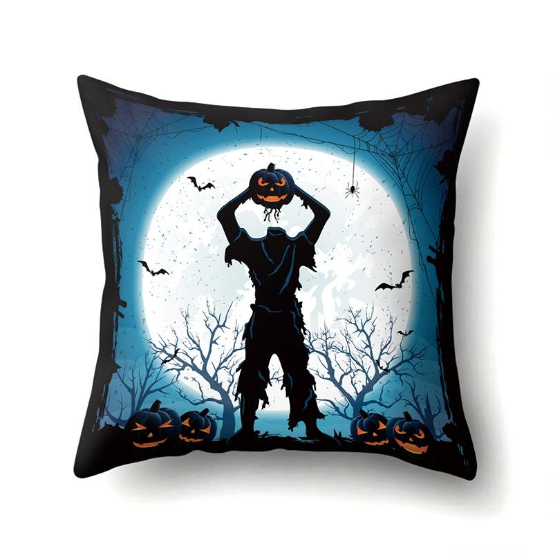 Halloween Polyester Kissenbezug Auto Lendenkissen Kürbis Sofa Kissenbezug Heim Wohnzimmer Kissenbezug