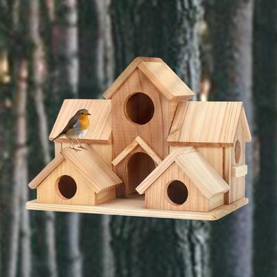 Kolibri-Nest aus Holz, Vogelhaus, Hinterhof, Unterschlupf, Ruhestätte, Vogelhaus, Hängehütte für Papagei