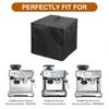 Espresso Machine Dust Cover Waterproof Nylon Foldable Protective Sleeve For Coffee Maker Equipment Black Appliance Guard