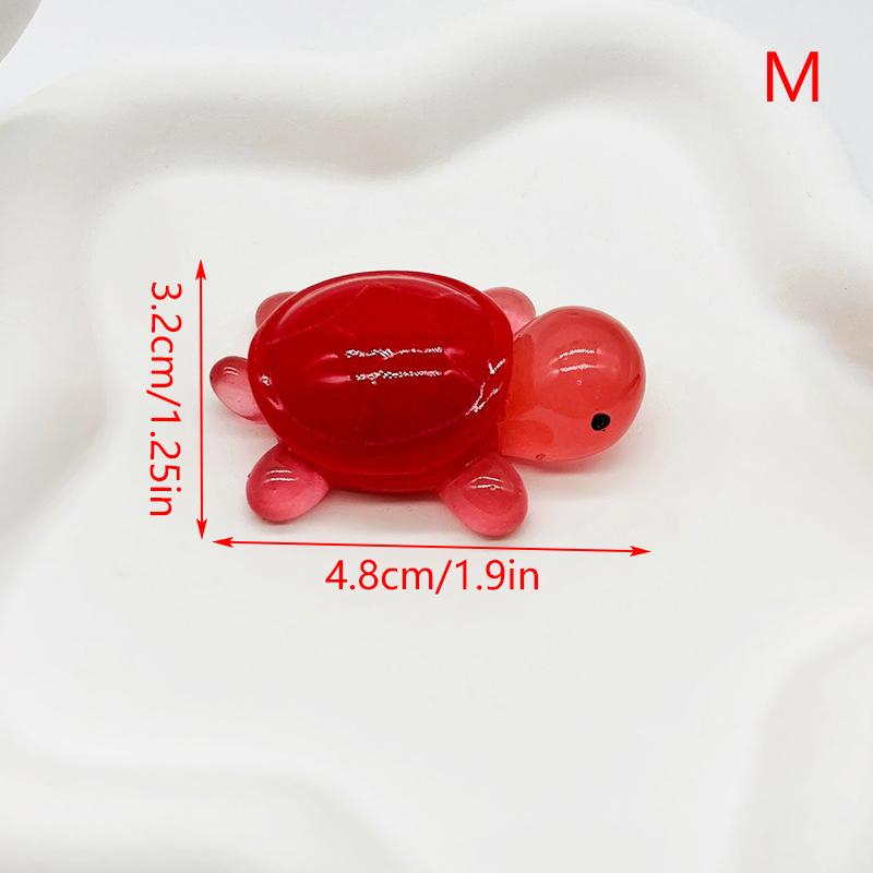 Mini Turtles Luminous Ornament Crafts Miniature Figures Tiny Turtles Micro Landscape Home Decoration Accessories Gifts