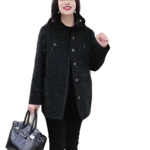 2025 Spring High-End Light Luxury Slimming Casual Coat for Middle-Aged Women, Plus Size Available