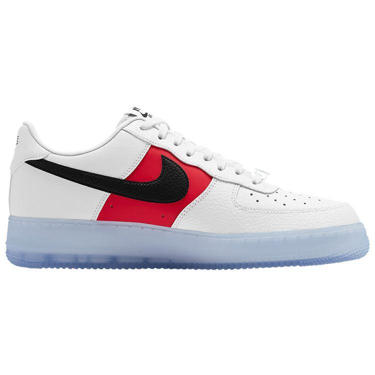 Nike Air Force 1 '07 LV8 EMB Men White Vast Grey University Red Black CT2295-110