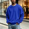 Men's Neck Long Sleeve Loose Fit Sweatshirt for Casual Daily Wear