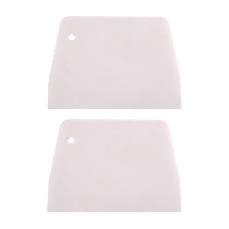 2 PCS Baking Tool Plastic Scraper DIY Pastry Cream Spatula Trapezoidal Dough Cutting Knife Cake Divider Kitchen Accessories