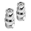 2pcs BNC Male Plug to UHF SO239 PL 259 Female Jack RF Coaxial Adapter Cable Connector