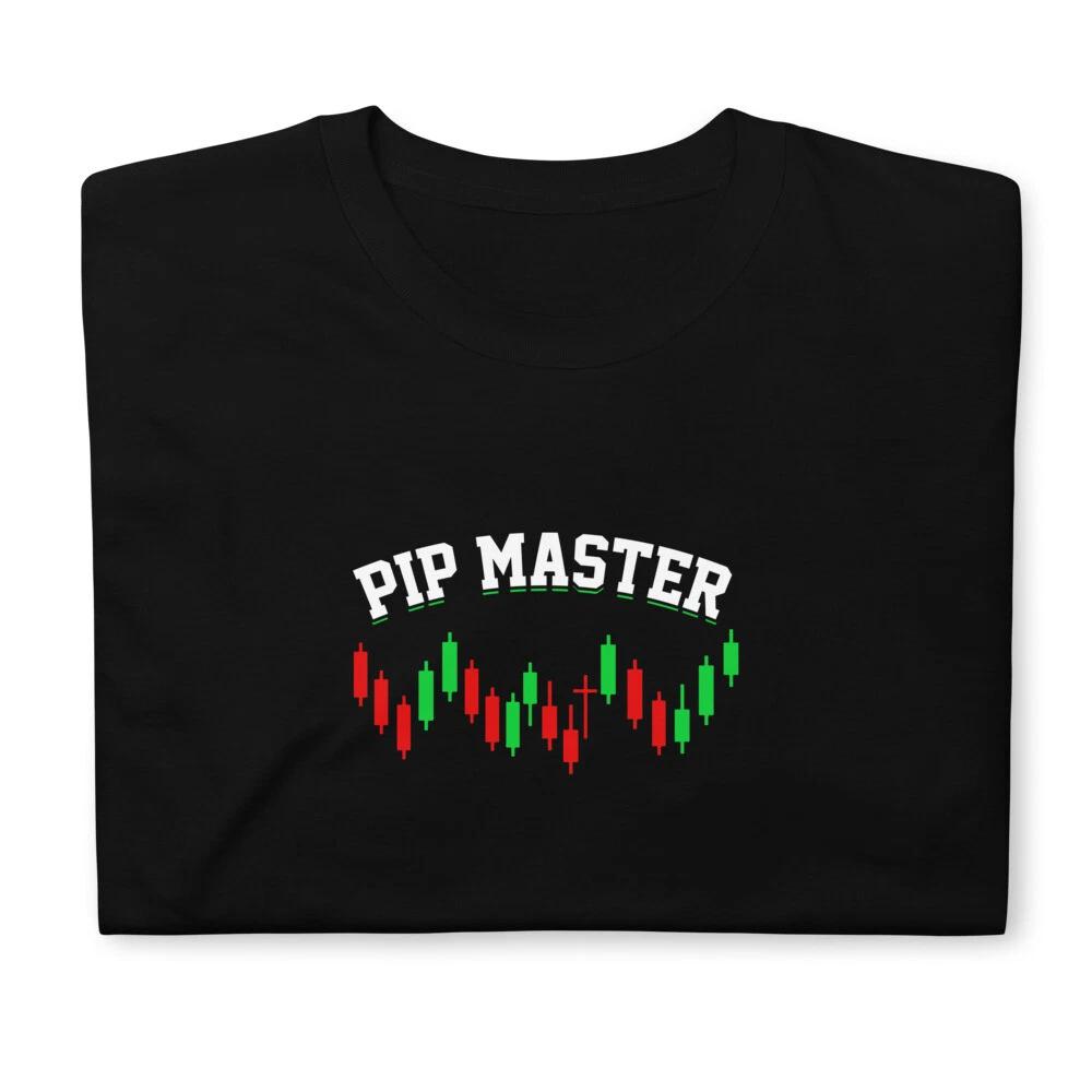 Pip Master Candle Sticks Logo Stock Market Trader Tee S