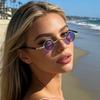 Tiny Round Retro Sunglasses For Men Women Metal Frame UV400 Protection Steampunk Shades For Street Style KJ177